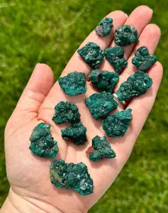 Raw Dioptase Crystal Specimen - Rough Dioptase Stone Cluster