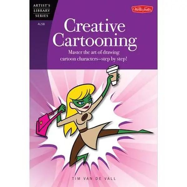 USED Book - Creative Cartooning: Master the Art of Drawing Cartoon Characters-Step by Step! by Van De Vall, Tim (Paperback) - english