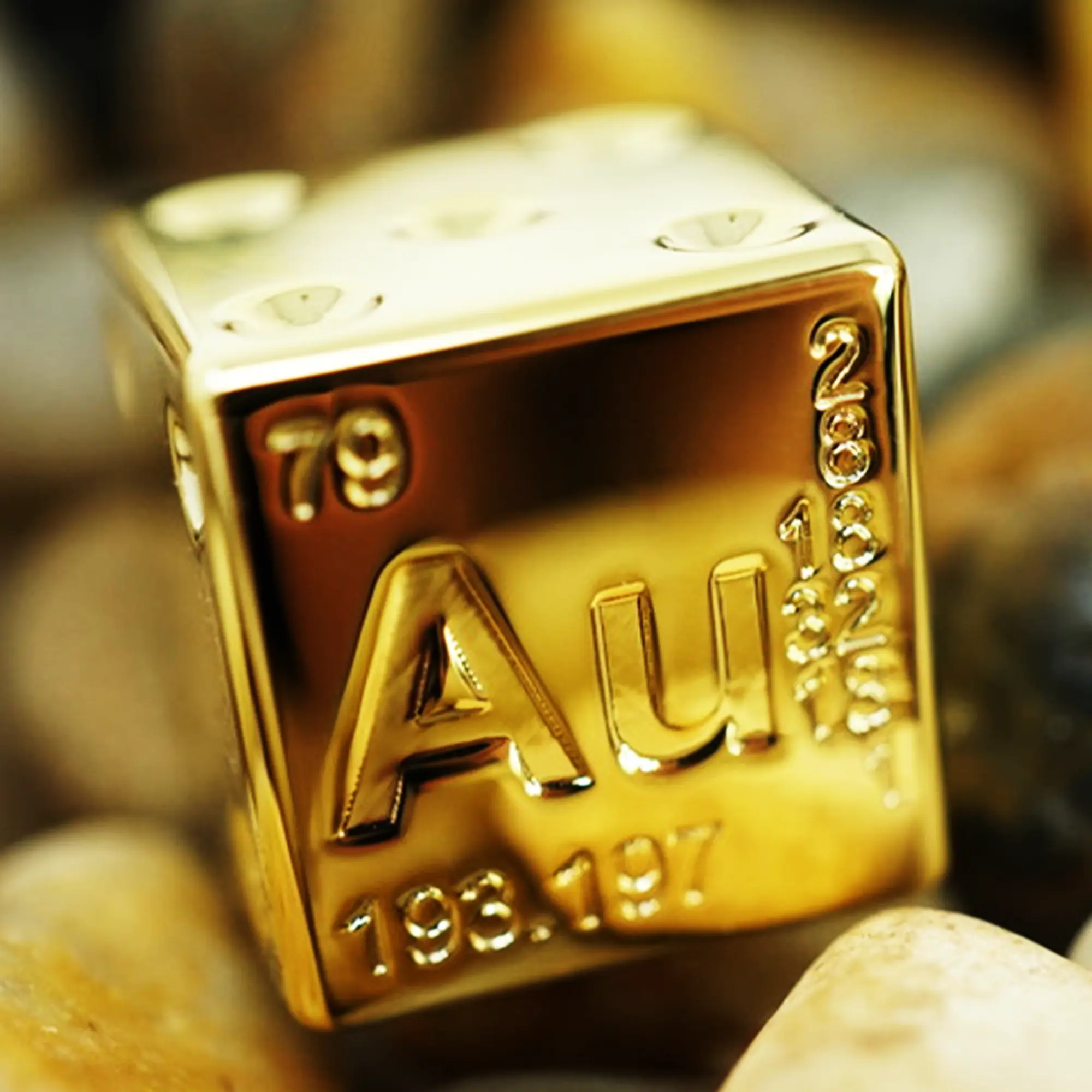 Element Dice Gold Plated Dice