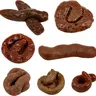 Gejoy Fake Poop 7/8 Pcs Realistic Prank Poop Props Brown Soft Poop Fun Party Supplies Prank Games with Friends Family Classmates Fake Turd Gifts Perfect for Office Pranks Pet Pranks Birthday Funny Gift for Father's Day