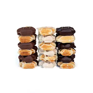 Bruges 6-Pack: Vanilla Dipped Chocolate Liège Waffles