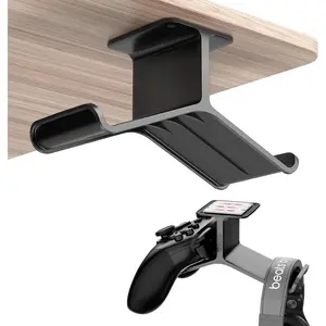 Controller HolderHeadphone StandController StandHeadset and Controller Stand Under Desk Controller Holder with  Double Sided TapeUniversal Design for  ONE, PS5, PS4, PC