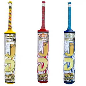 Jd 360 Tape Ball Cricket Bat Wood Tennis Soft Tapeball Full Size Adult Handle