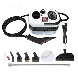 Portable Handheld Steam Cleaner with 10 Accessories, Adjustable Levels, Fast Heat-Up Steamer | Multipurpose Pressure Steamer for Deep Home & Auto Cleaning, Effortlessly Eliminate Tough Stains, Safe for Tile, Furniture, Ovens and Vehicle Care