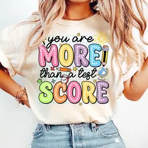 You Are More Than A Test Score Shirt , Groovy Testing , Rock The Test , Test Day , Test Day , Testing , Teacher Quotes