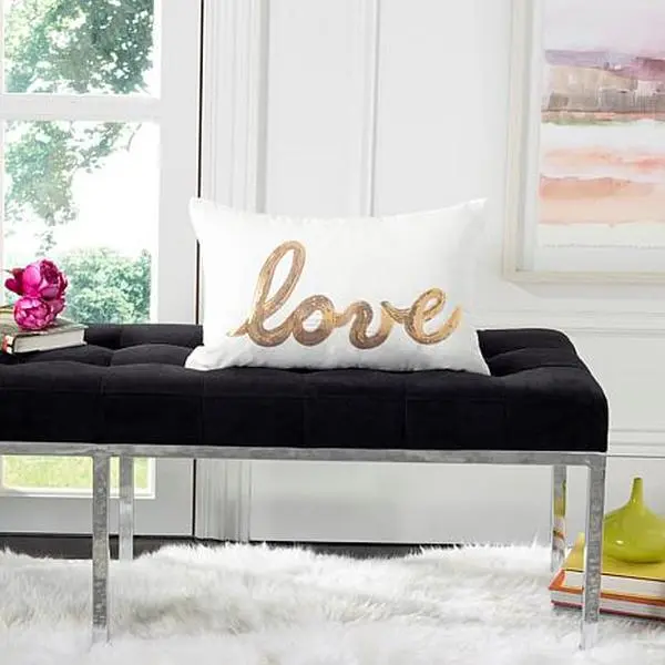 Safavieh 12" x 18" First Comes Love Pillow