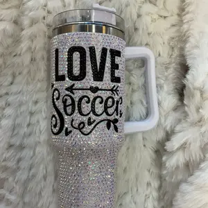 Bling tumbler 40oz Drinkware Water Bottles