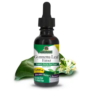 Nature's Answer Alcohol-Free Gymnema Leaf 1oz Extract | Gluten-Free | Non-GMO | Vegan | No Artificial Flavors or Preservatives | Single Count Healthcare Supplement Fitness Edible Dietary Optimum gymnema supplement