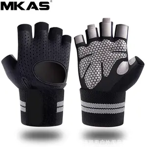 Sports gloves half-finger men's and women's outdoor riding weightlifting rock climbing shock absorption fitness hand gloves