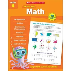 Scholastic Success with Math Grade 4 Workbook -- Scholastic Teaching Resources, Paperback