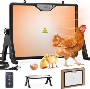 Chicken Coop Heater Brooder Plate, 180W Dual-Heating Chicken Heater Built-in Thermostat | Cycle Mode | Light, Remote Control Chick Heater for Coop, Adjustable Chicken Warmer for Poultry, UL-Compliant