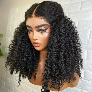 200% Kinky Curly Wear And Go Glueless Human Hair Wig Peruvian Deep Curly 7x5 HD Glueless Wig Human Hair Ready To Wear And Go Pre Plucked 100% Human Hair Wig On Sale