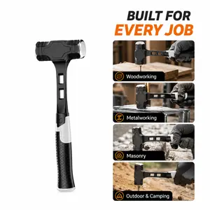 Heavy-Duty Octagonal Hammer, Square Head Multi-Purpose Demolition & Masonry Tool