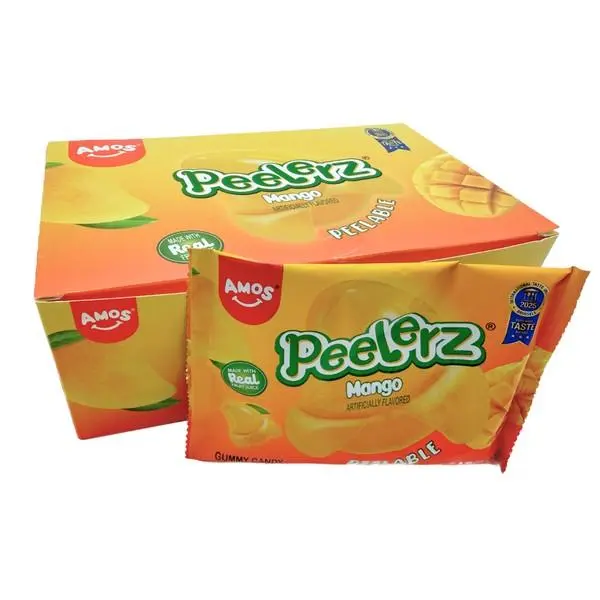 Amos Peelerz Mango Gummy Candy 2.9 oz 12 ct Tray