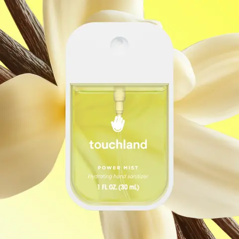 Touchland Vanilla Blossom Power Mist Hand Sanitizer, Warm Floral, Hydrating, Sanitizing & Delicately Scented, 1 Fl Oz