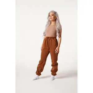 Chateau Joggers Unisex All Seasons Earthy Olive Green & Rich Brown Baggy Sweatpants Comfortable Cloud-Like Bottoms for Snuggle Sessions