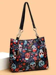 Versatile trendy and personalized cartoon random pattern women's shoulder bag, lightweight and niche casual women's bag, suitable for commuting, shopping, parties, and other occasions.
