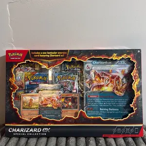 Pokemon Charizard ex Special Collection Box - Includes New Lenticular Oversized Card Featuring Charizard ex - Trading Card Game