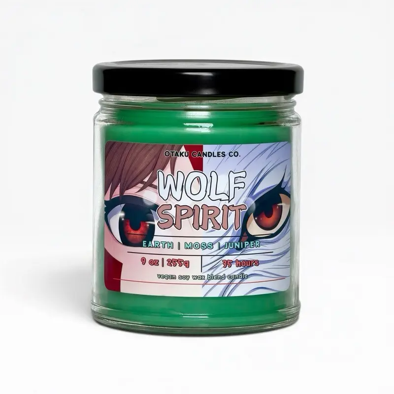 Wolf Spirit Candle | Anime Vegan Candles | Anime Gifts