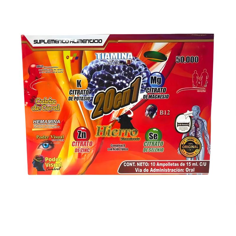 Multivitamino 20 en 1 - 10 Daily Supplement (15mL each)