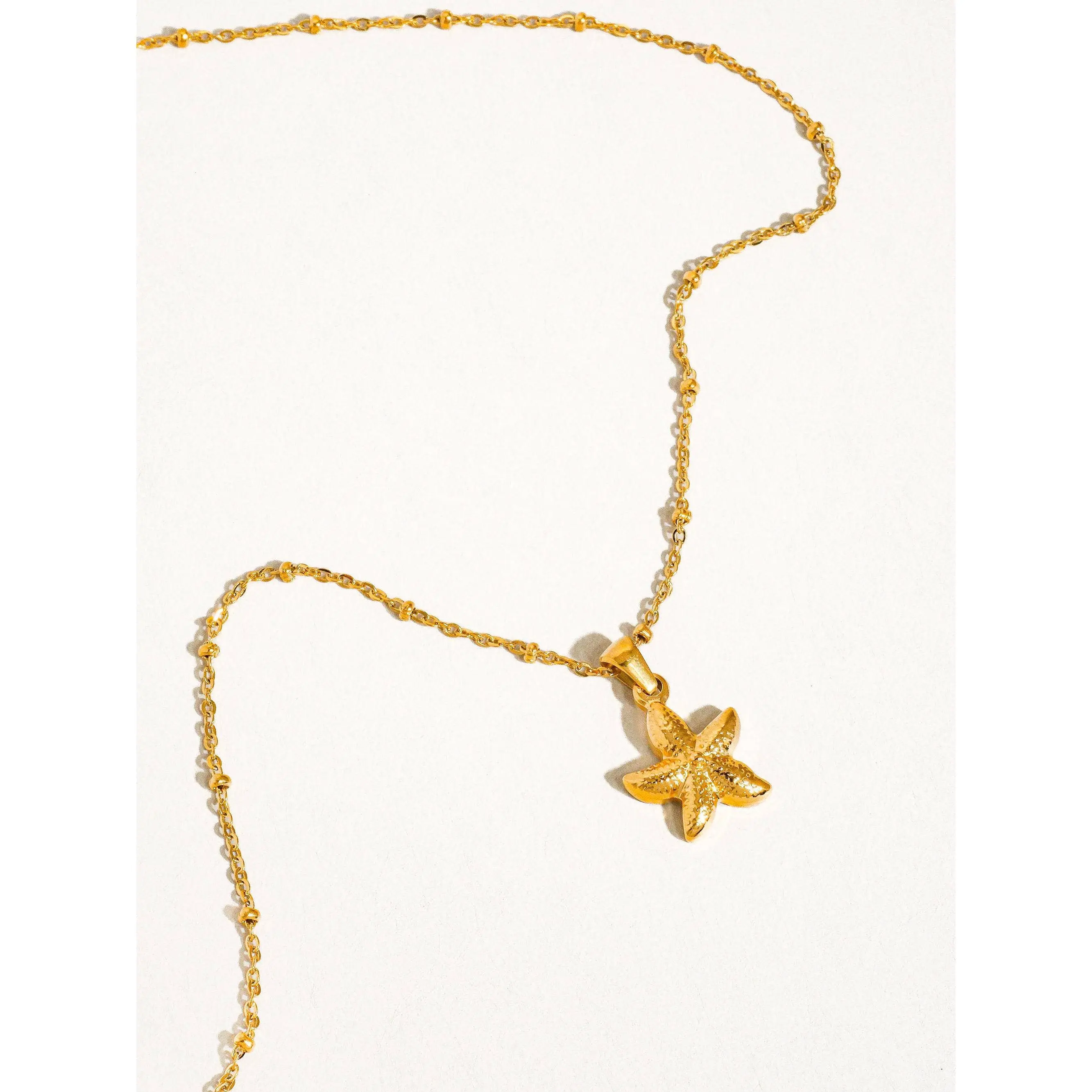 Astraia 18K Gold Non-Tarnish Star Necklace
