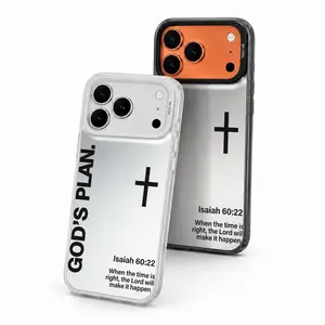 Phone Case Gods Plan Cross Bible Verse mobile phone case suitable for iPhone 17 16 15 14 13 12 11Pro Max mobile phone protective case iPhone XS XR X 8 7 Plus