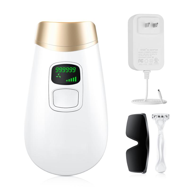 【CLEARANCE SALE】At-Home IPL Hair Removal Device, Permanent Laser Hair Removal Device for Body,Face,Bikini Line,Legs,Armpit,Unlimited Flashes, FDA Cleared IPL device, Comfort,Smoothness,Portable.