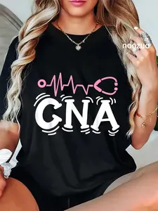 100% Cotton Unisex CNA Certified Nursing Assistant T-Shirt Casual Top