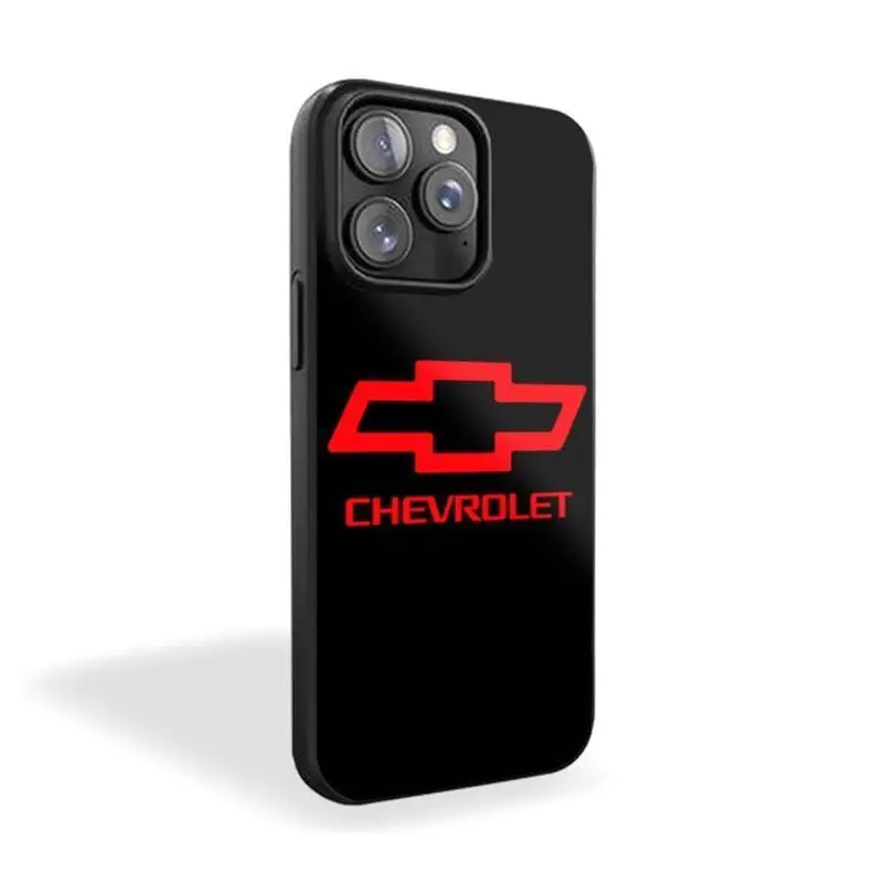 Chevrolet Themed TPU Phone Case, Premium Matte Texture, Shockproof, Anti-Fingerprint Protection For iPhone 17-12 (Pro Max, Pro Plus) & Samsung S25-22, Accessories, Non-Slip, Precise