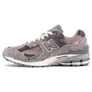 New Balance NB 2002R Lace-Up Cushioned Low-Top Sneakers for Men and Women in Purple new balance 2002r  cloud