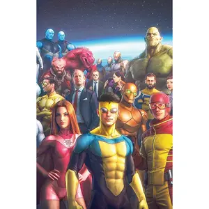 [MegaCon Only] Invincible #1 Connecting Cover 2 Book Full Foil Set by Tiago Da Silva [3/18/2026]
