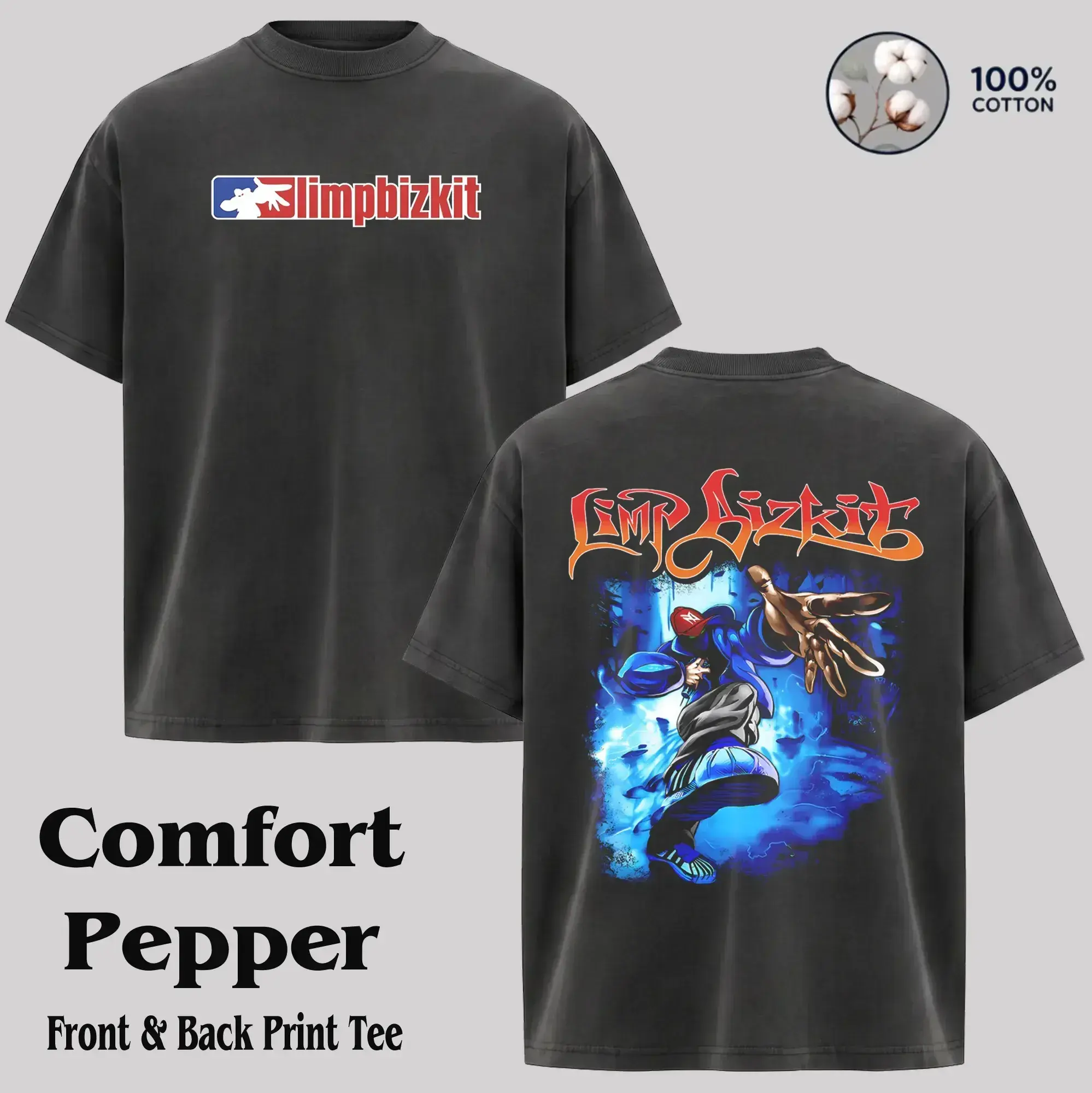 Limp Bizkit Rock Band Tour 2-Sided Washde Tee, Hoodie , metal band shirt, rock tour t-shirt, alternative band merch, trending t-shirt, 90s graphic tee, vintage graphic tee, grunge aesthetic shirt, classic rock merch