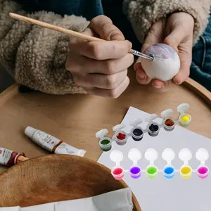 300 Paint Tanks of 50pcs, 2ml/ 0.07oz, 6 Connected Empty Paint Boxes for Students, Crafting, School Art Festival Projects, One-Piece Paint Empty Boxes, 6 Compartment Paint Dispensing Boxes, Oil Paint Palette Cartridges