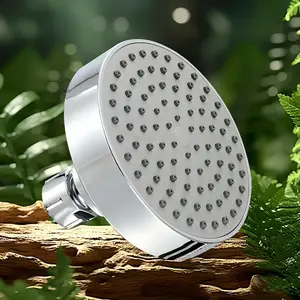 High Pressure Shower Head, 1 Count Mini Anti-clog Leak Proof Rain Adjustable Shower Head, Bathroom Bathing Tools, Summer Gift, Summer Essentials, Bathroom Accessories