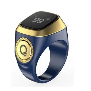 Intelligent  Recitation Ring, an electronic reminder counter specially designed for Muslims, featuring 5 vibration alert functions for prayer times, and a waterproof smart ring.  dhikr vibration reminder