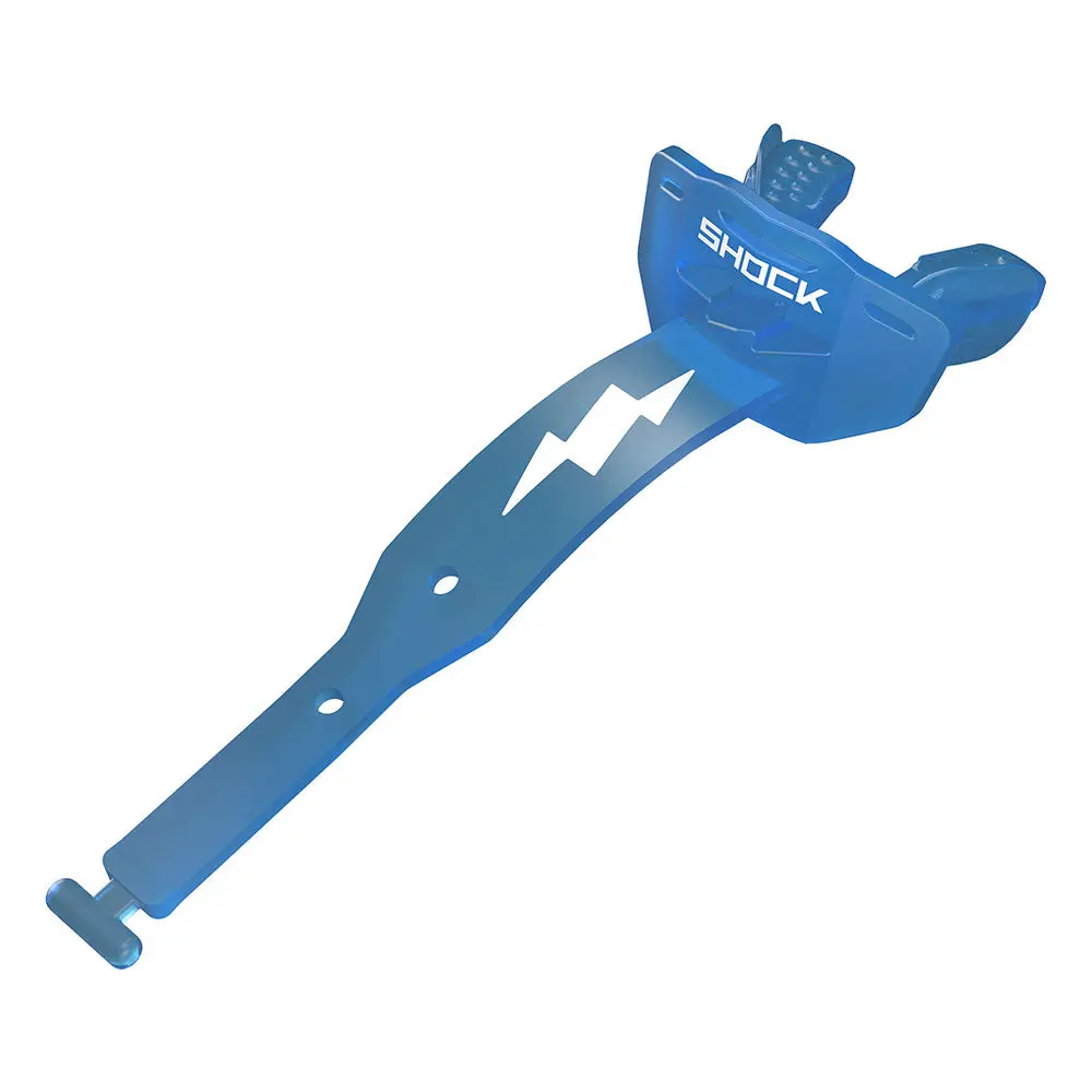 Shock Doctor Thunder Bolt Lip Guard for Adults Heavy Duty Tether Full Protection with High-Flow Airflow and $50,000 Dental Warranty