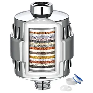 Shower Filter, 20 Stage Shower Head Filter for Hard Water, High Output Shower Water Filter to Remove Chlorine, Fluoride and Other Impurities, Improves Skin Condition