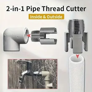 Plastic Pipe Threader Set, Durable Design, Easy to Use, Efficient Solution for Plastic Pipes, Includes 4mm & 6mm Die Threads