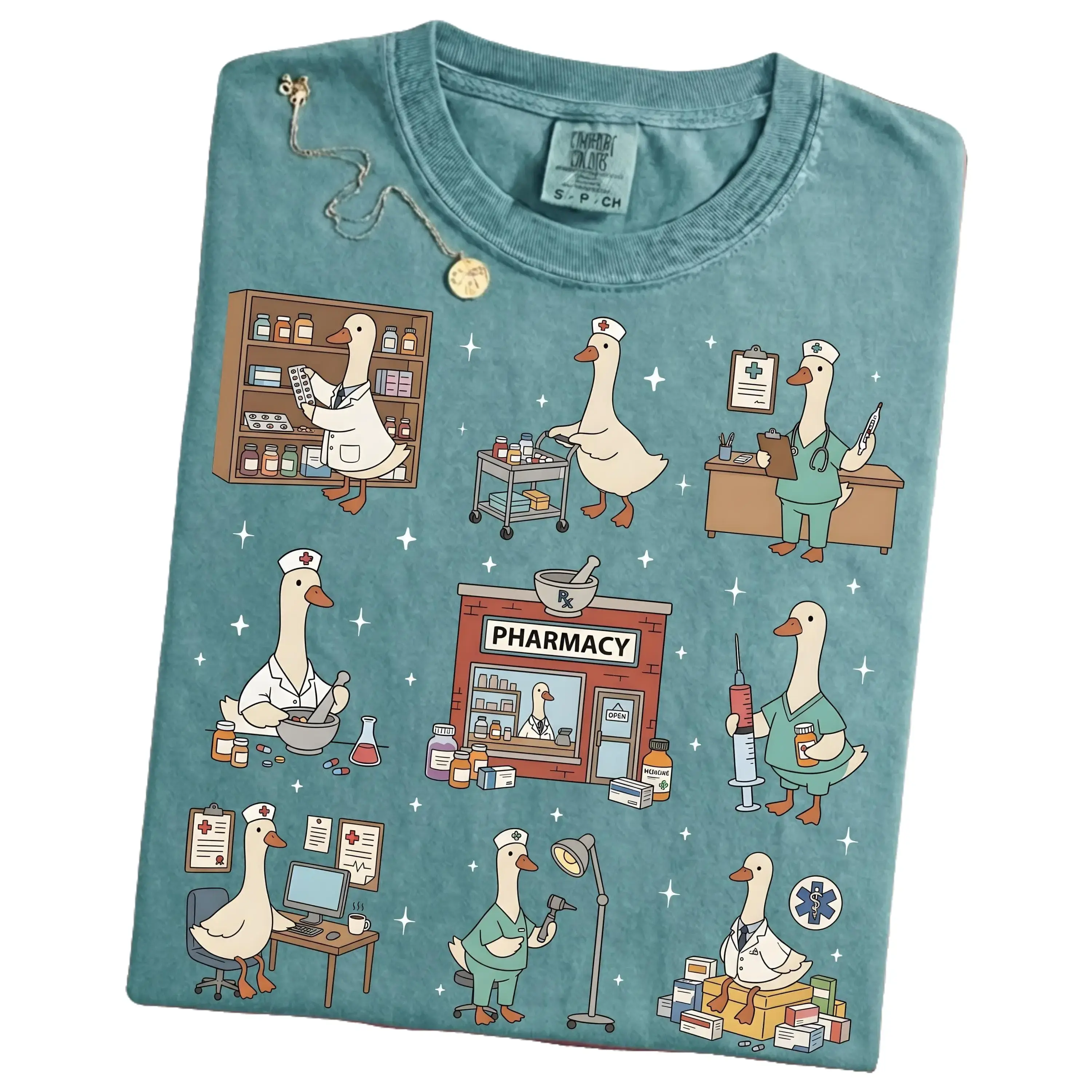 Silly Goose Pharmacy Shirt Pharmacology Nurse Tee, CPhT Pharmacy Technician Gift, Pharmacist Student Graduation Shirt