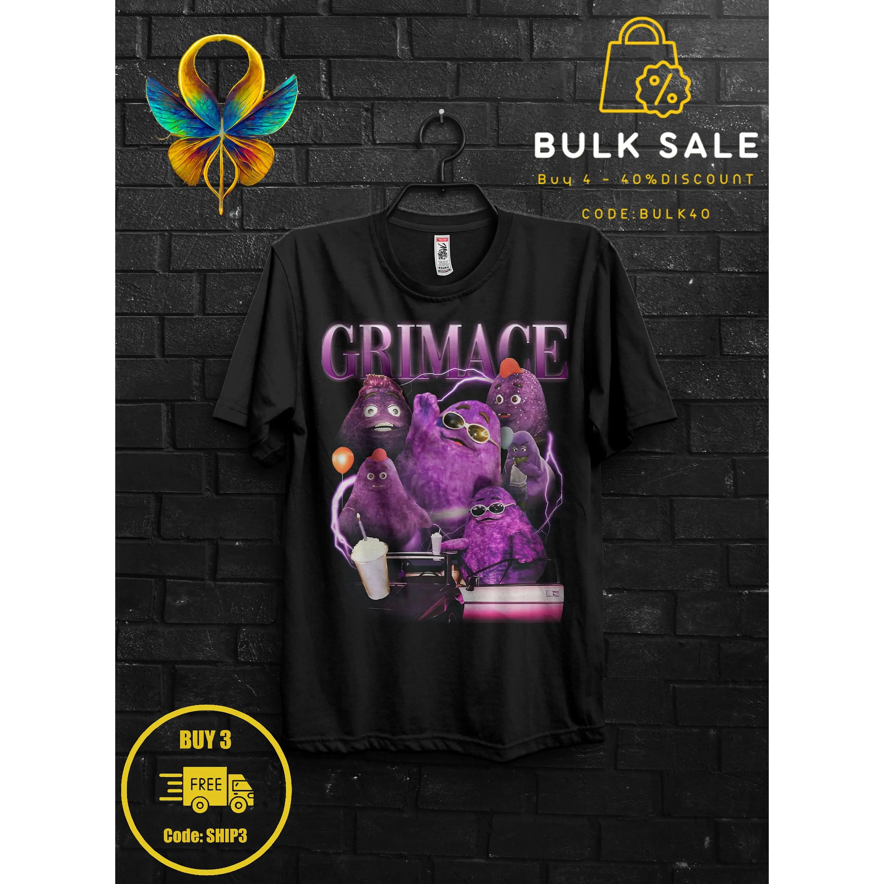 Retro Vintage Grimace Shake Shirt Funny Tik Tok Trend Meme,HBD Grimace Hilarious Tshirt,Grimace Survivor Appareal,Happy Birthday Grimace Tee 1503803062
