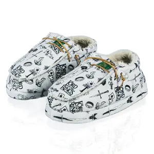 Lord of The Rings Slippers Adult Lace Up Fleece Lined Moccasin Socks 1 Pair