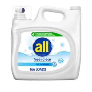 All free and clear liquid laundry for sensitive skin 250oz 166 loads