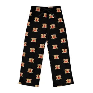 Teddy Bear Pajama Pants for Women Men, Cute Bear Print Lounge Pants, Soft Comfortable Sleepwear Bottoms, Casual Sleep Pants All Season