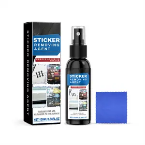 Powerful car Sticker Remover: Tough on Adhesive, Gentle on All Surfaces. Features a Non-Toxic Formula with Vinegar & Baking Soda for Auto, Home, Glass, Metal, Wood, Plastic, Latex, and More.