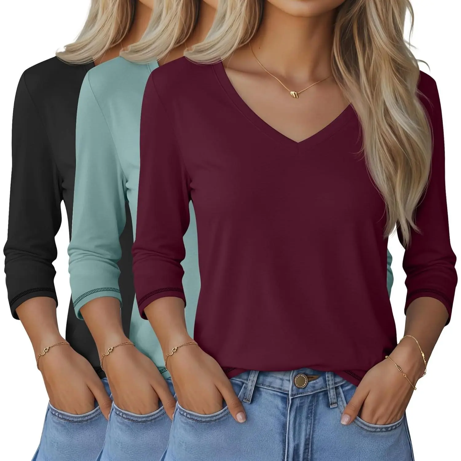 Black, Gray Green, Burgundy Red