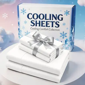 Extra Deep Pocket Bamboo Fiber Sheets Set - Breathable And Cooling Bed Sheets - Luxury Bed Sheet Set - Soft, Wrinkle-Free And Comfy - Easy to Care for And Hypoallergenic, Suitable for Kids' Rooms And Master Bedrooms
