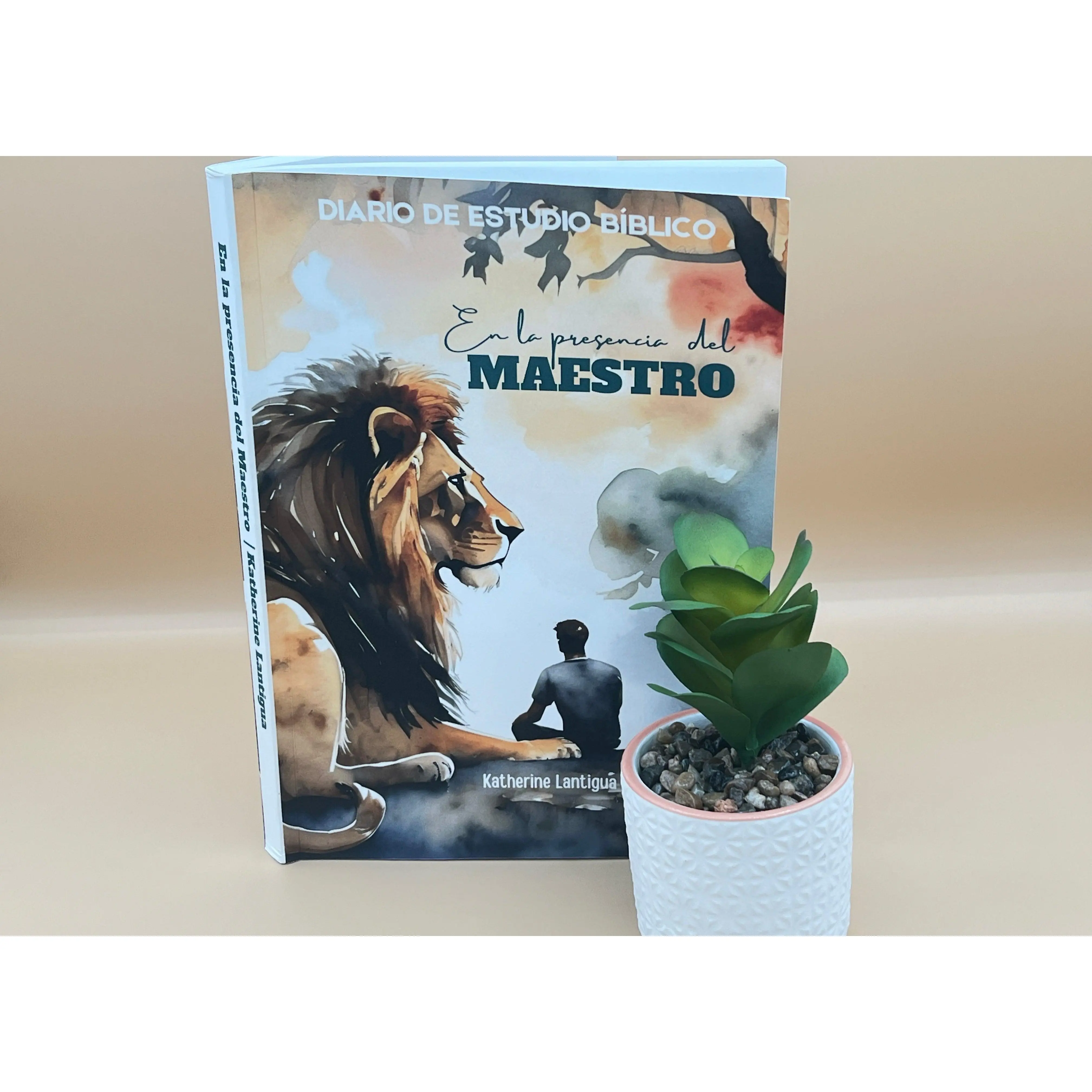 Bible Study Journal for Men – In the Presence of the Master | Spanish Devotional Verse Study Journal