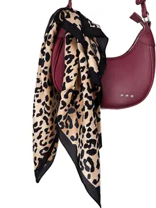 Havana Satin Cheetah Scarf