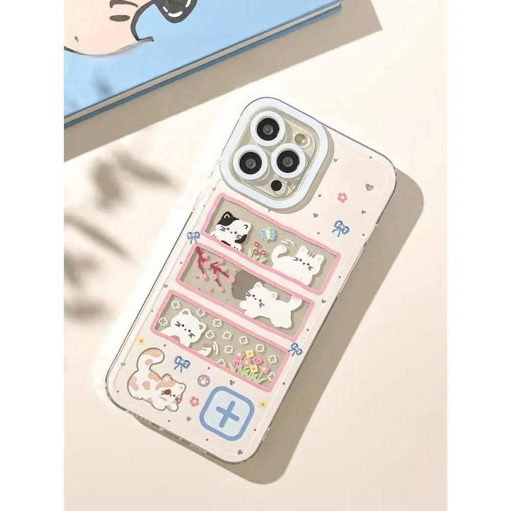 TPU Cute Cartoon Transparent Smartphone Case, Cute Accessories - Shockproof, Drop Resistant Casing for iPhone Devices