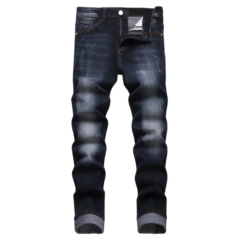JUNBAOSS Mens Slim Fit Stretch Jeans Ripped Skinny Jeans for Men, Distressed Straight Leg Casual Fashion Comfort Flex Waist Denim Pants, Menswear Classic Street Style Cotton Fabric Jean Natural Hipster Personalized Stylish Jeans with Pockets